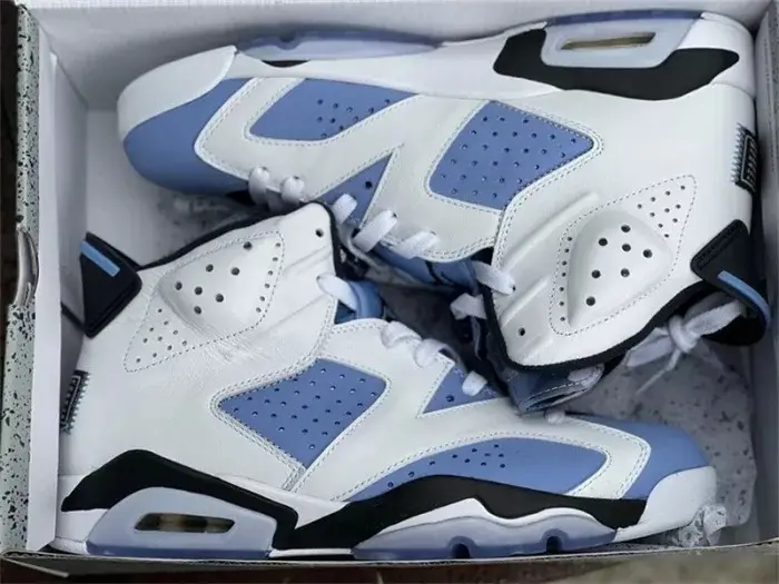Authentic Air Jordan 6 UNC New 
