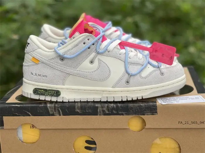 Authentic OFF-WHITE x Nike Dunk Low “The 50” DJ0950-113 BDA293