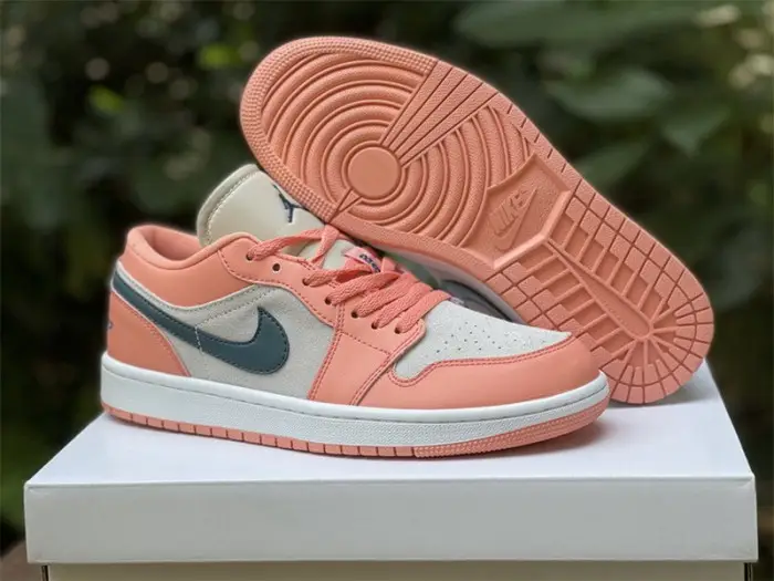 Authentic Air Jordan 1 Low “Light Madder Root” GS 