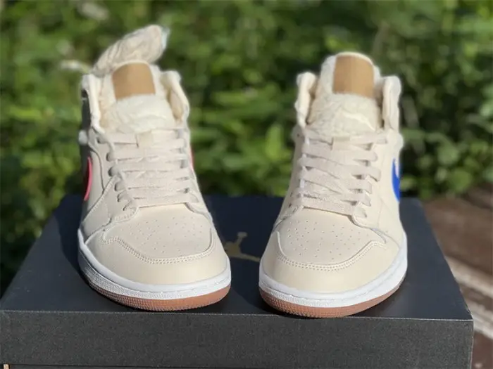 AuthenticAir Jordan 1 Mid Pearl White 