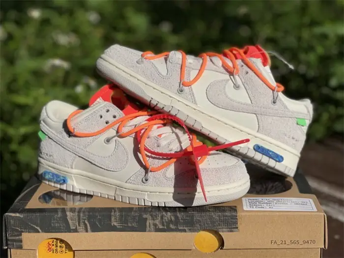 Authentic OFF-WHITE x Nike Dunk Low “The 50” DM0950 116 