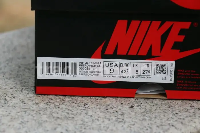 Authentic Air Jordan 1 High OG “University Blue” 