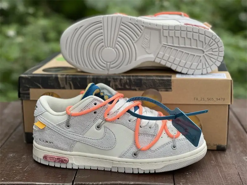 Authentic OFF-WHITE x Nike Dunk Low “The 50” DJ0950 119 