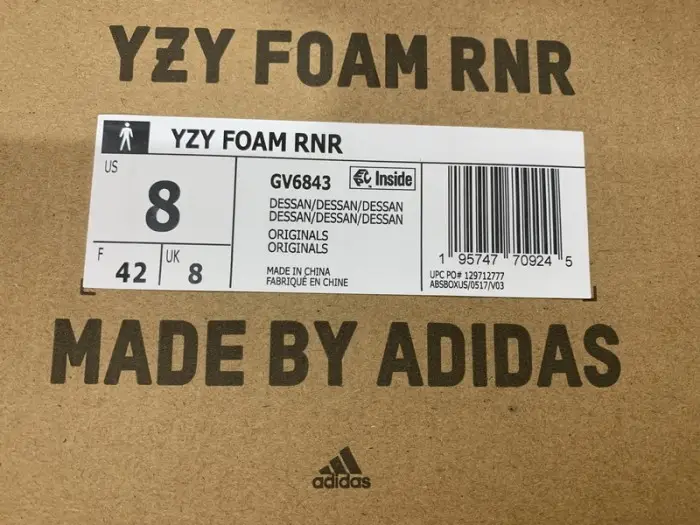 Authentic Yeezy Foam Runner Desert Sand 