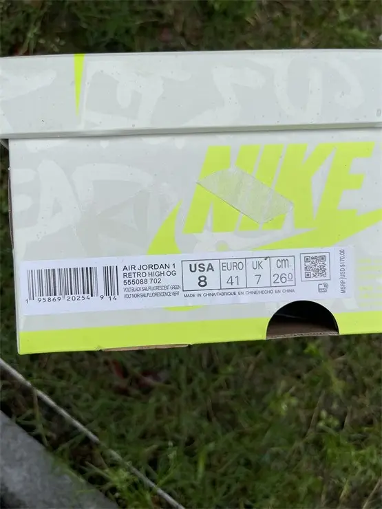 Authentic Air Jordan 1 High OG “Volt” 