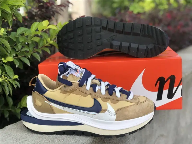 Authentic Sacai X Nike VaporWaffle “Tan” 