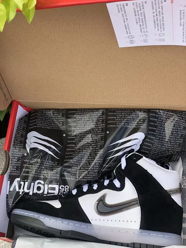 Authentic Slam Jam x Nike Dunk High Black 