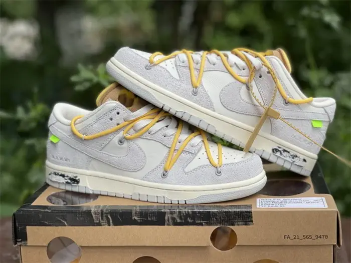 Authentic OFF-WHITE x Nike Dunk Low “The 50” DJ0950-109 