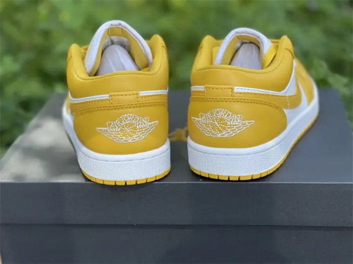 Authentic Air Jordan 1 Low White Pollen 