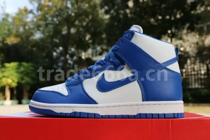 Authentic Nike Dunk Hi Blue White 