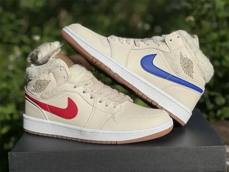AuthenticAir Jordan 1 Mid Pearl White 