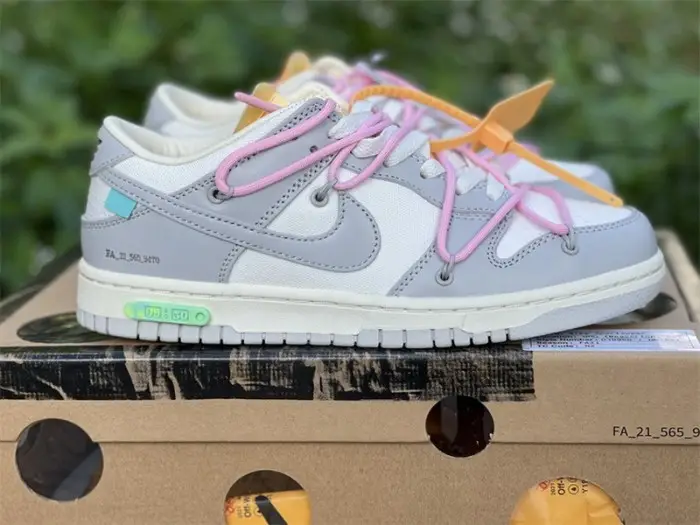 Authentic OFF-WHITE x Nike Dunk Low “The 50” DM1602 109 CAC819