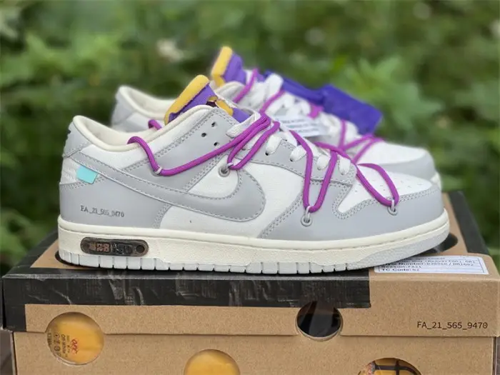 Authentic OFF-WHITE x Nike Dunk Low “The 50” DM1602 111 FCDA2026
