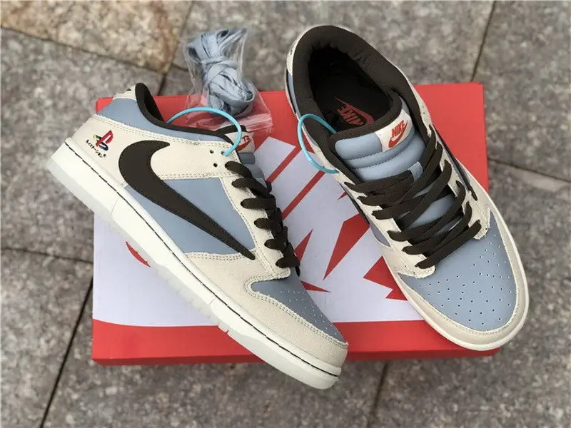 Authentic PlayStation x Travis Scott x Nike Dunk Low 