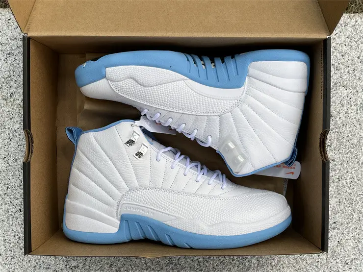 Authentic Air Jordan 12 Univeristy Blue 