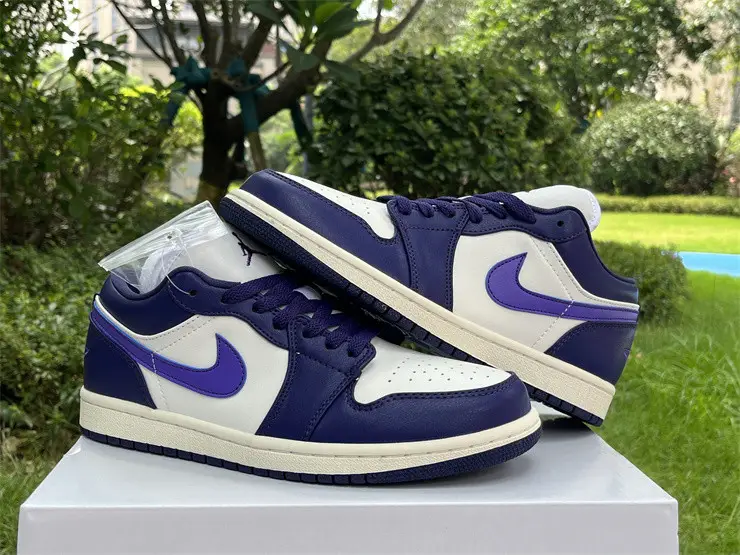 Authentic Air Jordan 1 Low “Sky J Purple”Women 