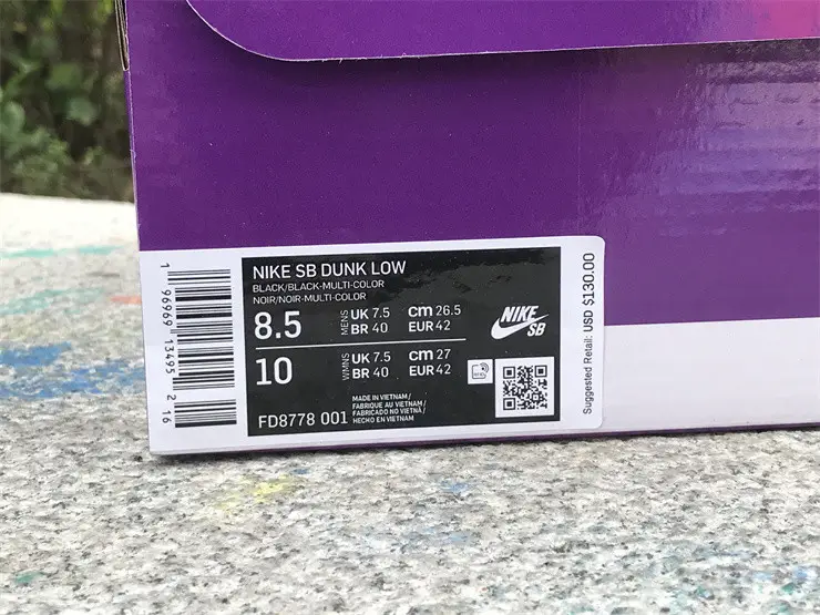 Authentic Supreme x Nike SB Dunk Low “Rammellzee” 