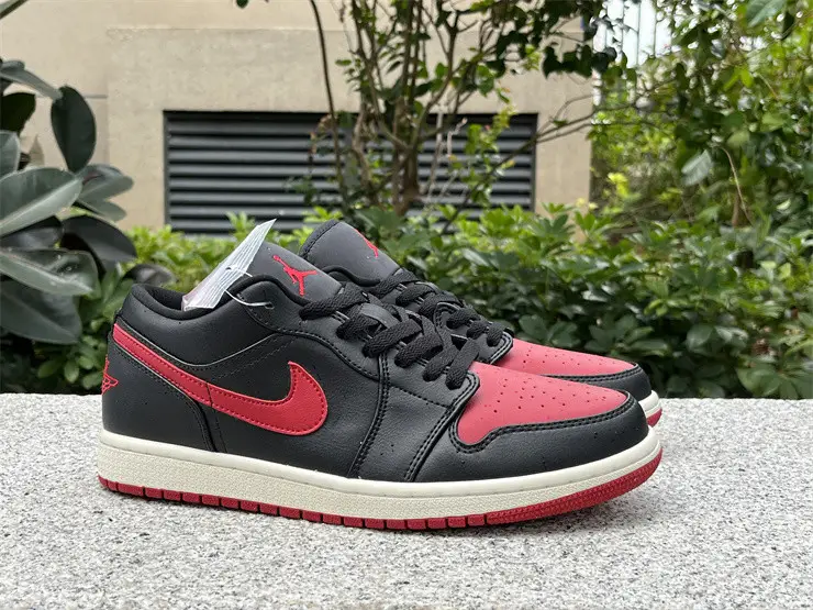 Authentic Air Jordan 1 Low “Bred Sail ” 