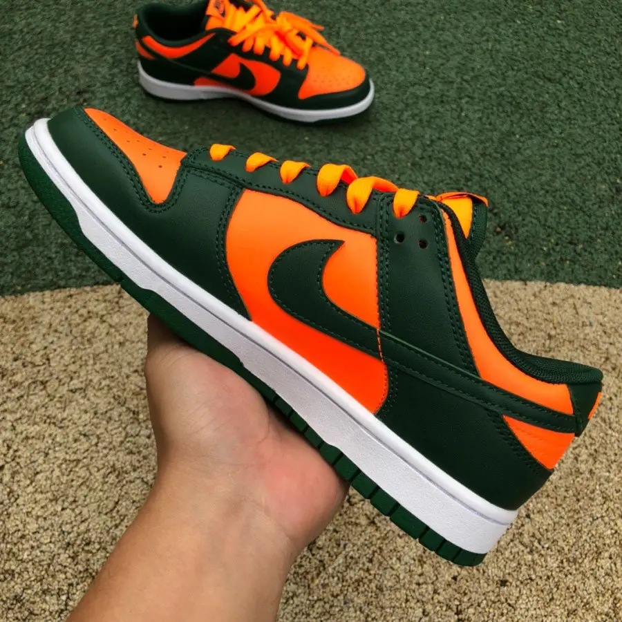 Authentic Nike Dunk Low “Miami Hurricanes” 
