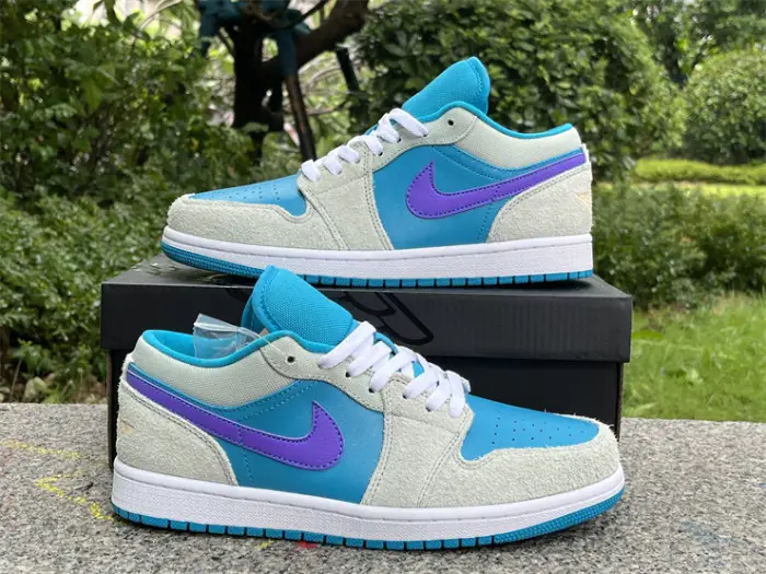 Authentic Air Jordan 1 Low “Aquatone” 