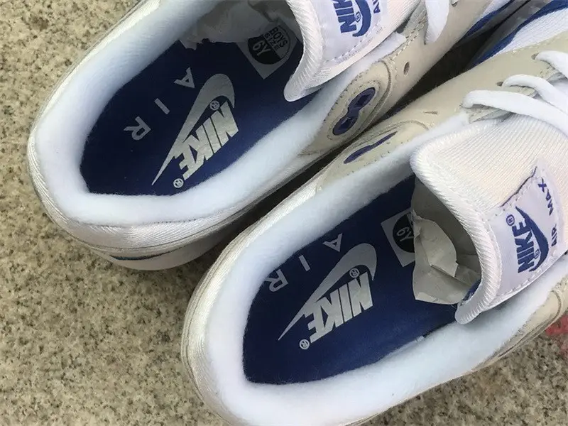 Authentic Nike Air Max 1 White Game Royal 