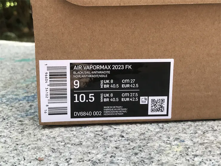 Authentic Nike Vapormax 2023 Flyknit Black DV6840-002 