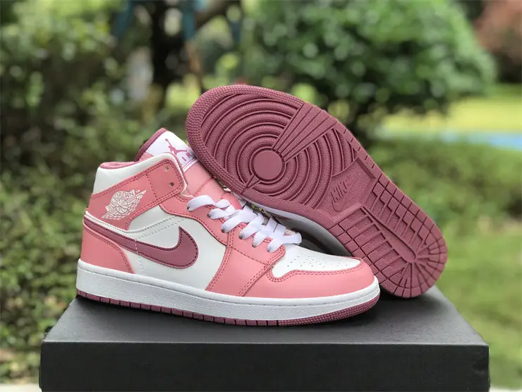 Authentic Air Jordan 1 Mid “Valentine's Day” GS 