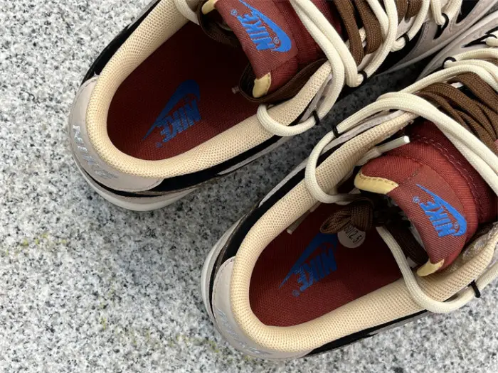 Authentic Nike Dunk Low Beige Brown Custom 