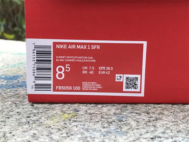Authentic Nike Air Max 1 Safari “Summit White” 