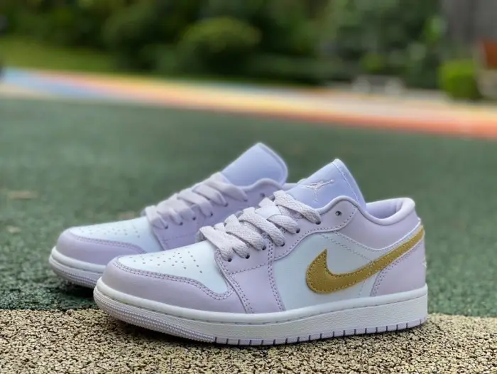 Authentic Air Jordan 1 Low Barely Grape Women 