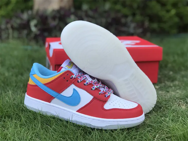 Authentic LeBron James x Nike Dunk Low “Fruity Pebbles” 