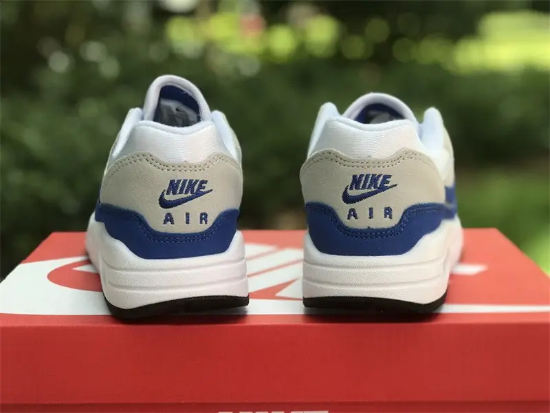 Authentic Nike Air Max 1 White Game Royal 