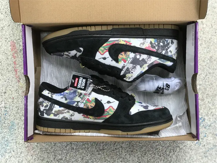 Authentic Supreme x Nike SB Dunk Low “Rammellzee” 