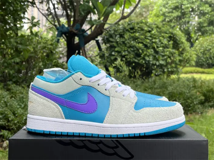 Authentic Air Jordan 1 Low “Aquatone” 