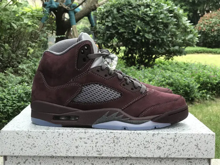 Authentic Air Jordan 5 “Burgundy” 