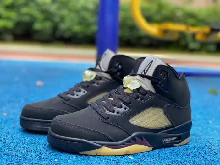 Authentic A Ma Maniére x Air Jordan 5 “Black” DDE412