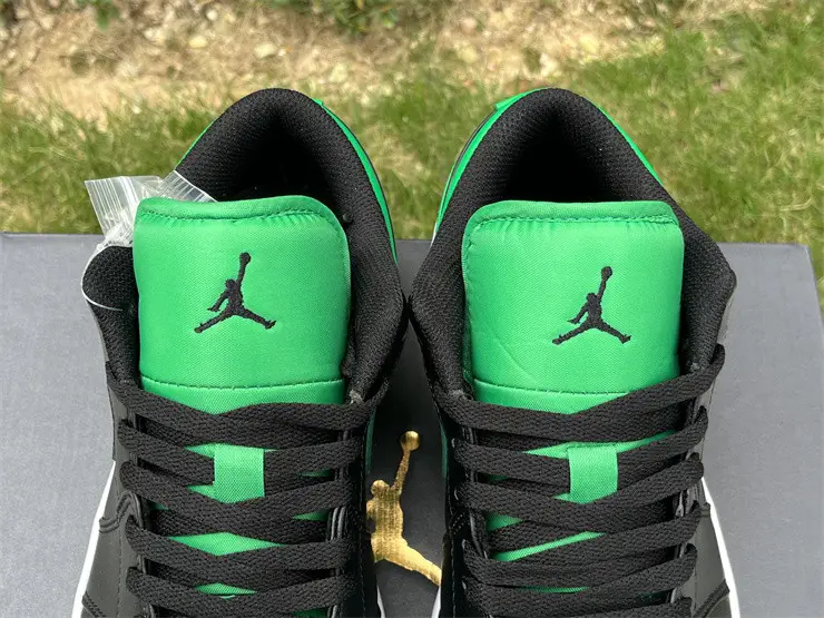 Authentic Air Jordan 1 Low “Lucky Green” 