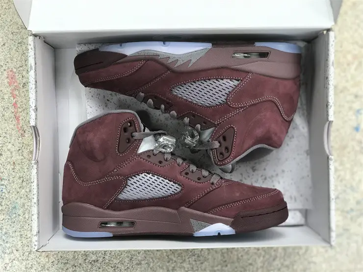 Authentic Air Jordan 5 “Burgundy” 