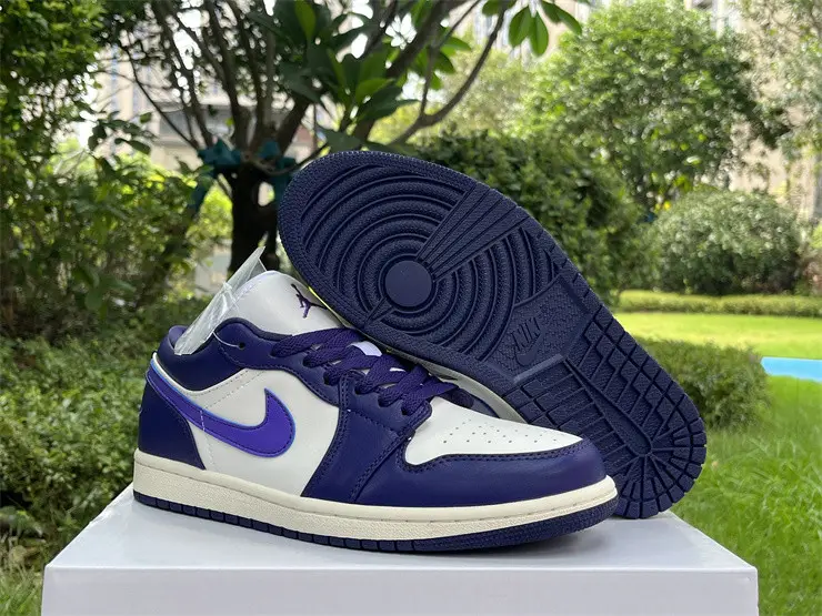Authentic Air Jordan 1 Low “Sky J Purple”Women 