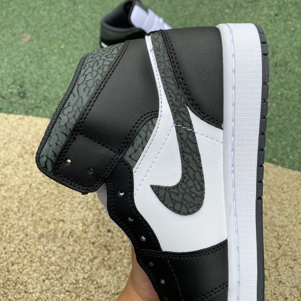 Authentic Air Jordan 1 Mid Panda Elephant 
