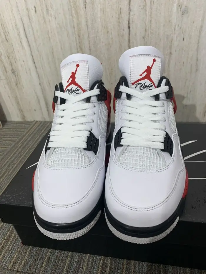 Authentic Air Jordan 4 “Red Cement” CFBB242