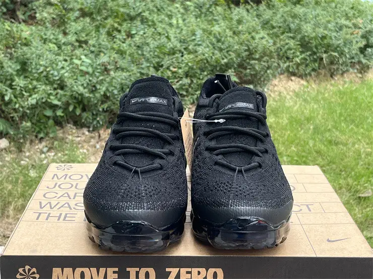Authentic Nike Vapormax 2023 Flyknit Black Grey 