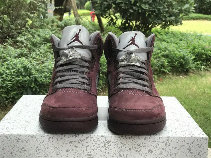 Authentic Air Jordan 5 “Burgundy” 
