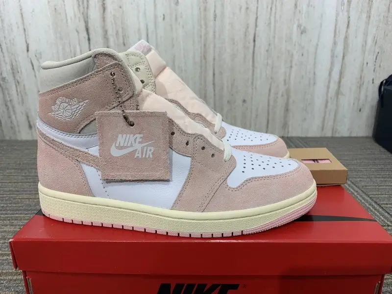 Authentic Air Jordan 1 High OG “Washed Pink” Women Shoes 
