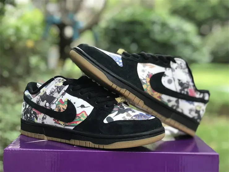 Authentic Supreme x Nike SB Dunk Low “Rammellzee” 