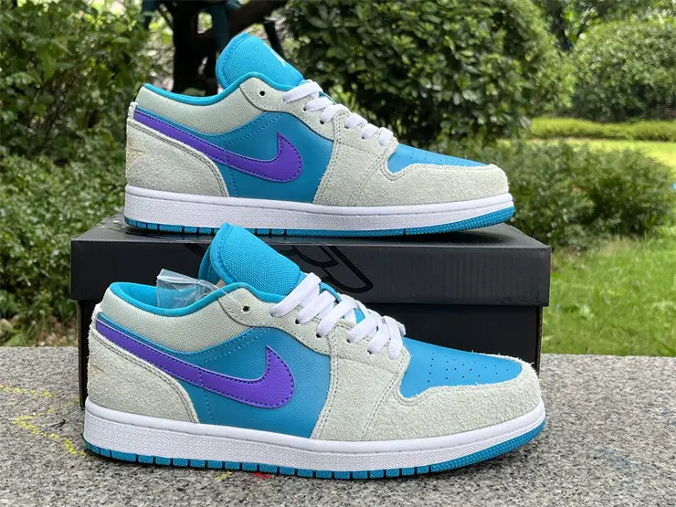 Authentic Air Jordan 1 Low “Aquatone” 