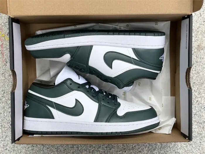 Authentic Air Jordan 1 Low Olive Green 