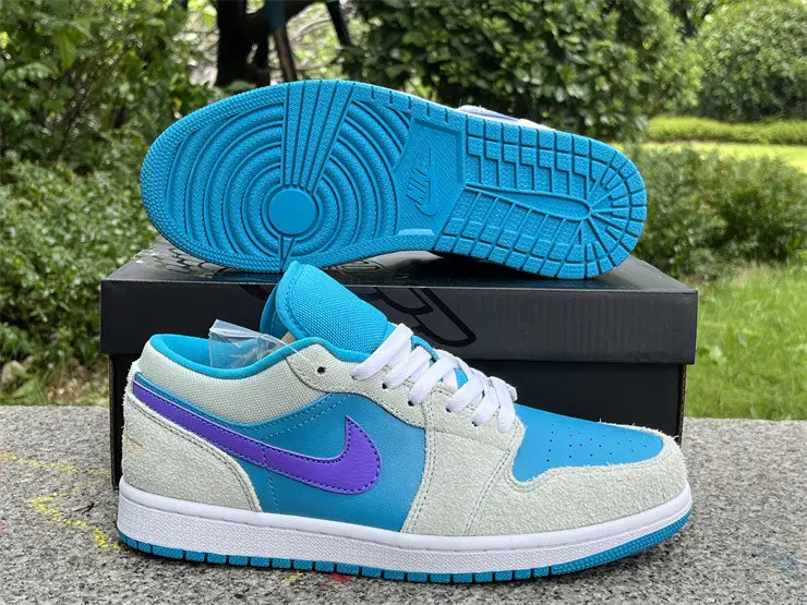 Authentic Air Jordan 1 Low “Aquatone” 