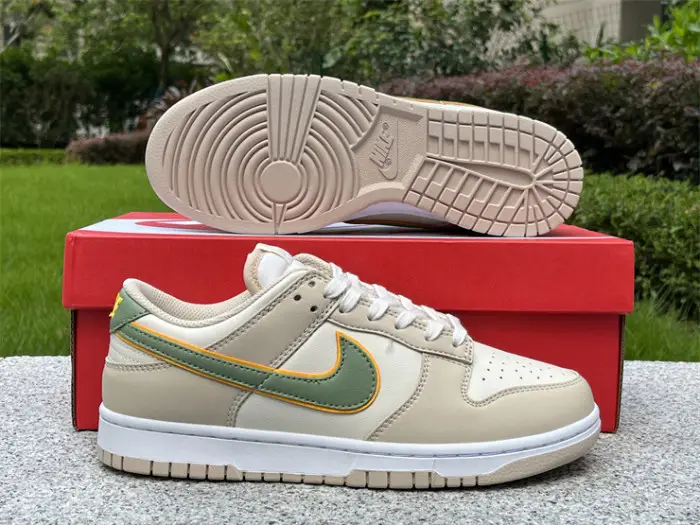 Authentic Nike Dunk Low Light Tan 