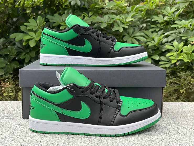 Authentic Air Jordan 1 Low “Lucky Green” 